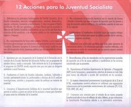 12 acciones para la Juventud Socialista
