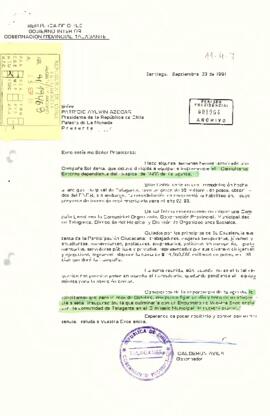 [Carta de la Gobernación Provincial de Talagante]