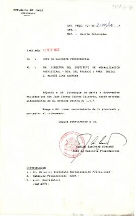 [Carta enviada por José Itamar Chávez Calderón por demanda contra INP]