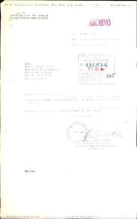 [Orden N° 001/93 del Ministerio Secretaría General de Gobierno]