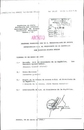[Copia de porgrama propuesto por Municipio de Arauco para visita presidencial]