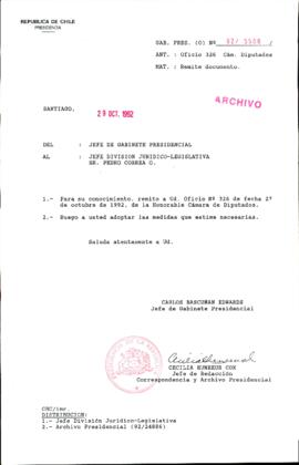 [Oficio Ord. N° 5506 de Jefe de Gabinete Presidencial, remite documento]