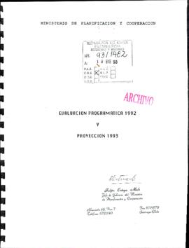 [Evaluación programática 1992 y proyección 1993]