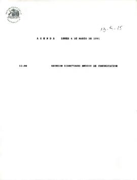 Programa Presidencial, lunes 4 de marzo 1991