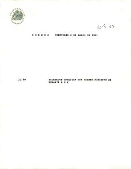 Programa Presidencial, miércoles 6 de marzo 1991