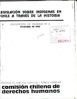 Legislación sobre  indígenas en Chile a través de la Historia