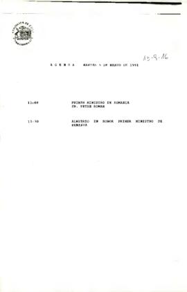 Programa Presidencial, martes 5 de marzo 1991