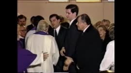 Presidente Aylwin asiste a funeral de exdirigente Demócrata Cristiano: video