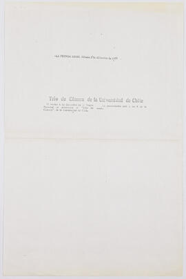 Artículo : Trío de Cámara de la Universidad de Chile