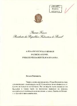 [Carta del Presidente de Brasil]
