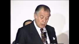 Presidente Aylwin pronuncia discurso con motivo de reunión de empresarios de ASIVA : video