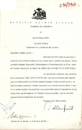 [Carta dirigida a Presidente de Ecuador]