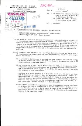 [Carta de respuesta del Ministerio de Economía a socios desvinculados de Cooperativa Agraria en 1973]