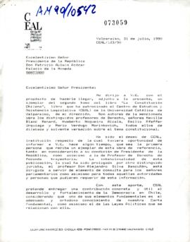 [Carta CEAL Universidad Católica de Valparaíso adjuntando Segundo Tomo de Libro "La Constitución Chilena"]