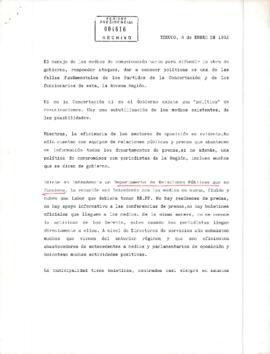 [Carta de Mario Rotta respecto a las fallas de Departamento de Relaciones Pública y las deficiencias de los medios de comunicación en Temuco].