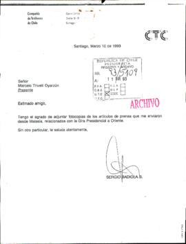 [Carta de Compañía de Teléfonos de Chile]