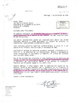 Carta de la Compañía Minera Disputada de Las Condes S.A.
