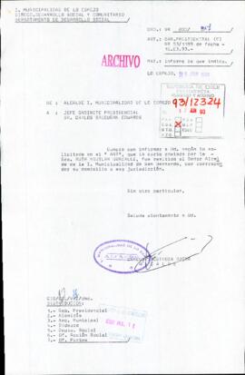 [Orden N° 800/317 de la Municipalidad de Lo Espejo, por caso de Ruth Aguilar]