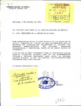 [Postulación y selección de los consorcios interesados en construir y operar el gasoducto Neuquén-Santiago]