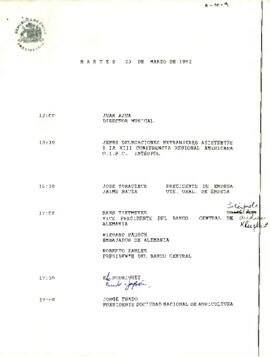 Programa Martes 23 de Marzo de 1993.