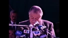 Presidente Aylwin ofrece discurso en la Ciudad de Combarbalá: video