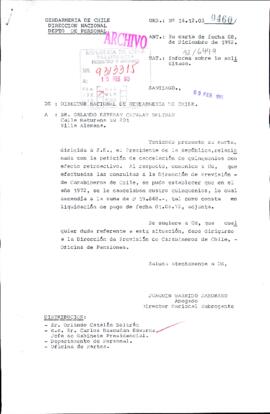 [Órden N° 14-12-03 0460 de Gendarmería de Chile]