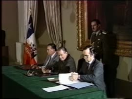 Presidente Aylwin toma juramento al Ministro Secretario General de la Presidencia Enrique Krauss : video