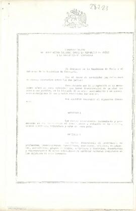 Convenio Básico de Integración entre la República de Chile y la República de Venezuela