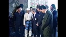 Imágenes del Presidente Aylwin en el Palacio del Rey en Malasia: video