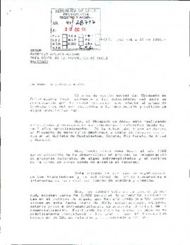 [Carta del Coordinador del Proyecto Alguero del Obispado de Ancud dirigida al Presidente Patricio Aylwin]