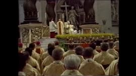 Presidente Aylwin asiste a misa en el Vaticano : video