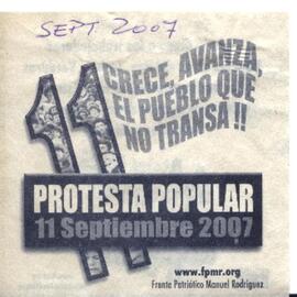 Protesta Popular 11 de Septiembre de 2007