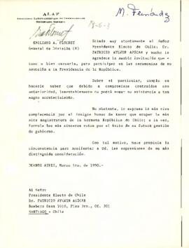 [Carta del Secretario General de la Asociación Latinoamericana de Ferrocarriles]