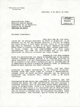 [Carta del embajador de Chile en Argentina]