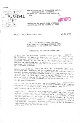 Selección de dictámenes emitidos durante el mes de agosto de 1993