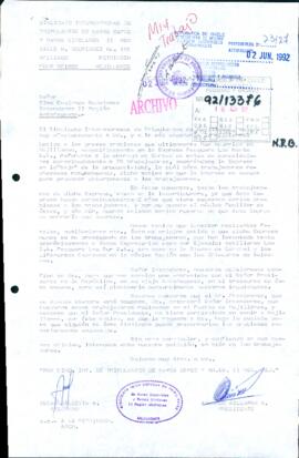 [Carta del Sindicato Interpresas de Tripulantes de Naves II Región Mejillones solicita audiencia con el Sr. Presidente]