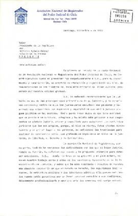 [Carta de Asociación Nacional de Magistrados del Poder Judicial de Chile al Presidente Aylwin].
