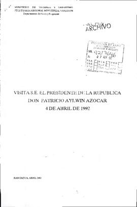 [Información en relación a visita del Presidente a Rancagua]