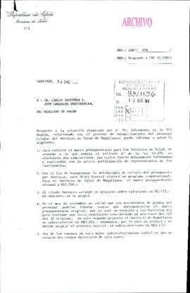 [RES.: N°/ 074: sobre personal titular del Servicio de Salud de Magallanes]