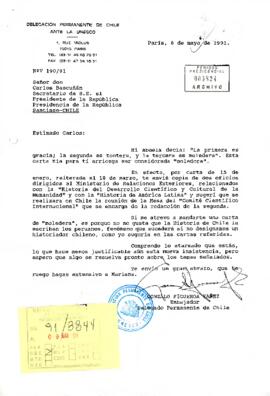 Carta del embajador Gonzalo Figueroa Yáñez
