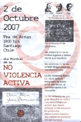 Día Mundial de la No Violencia Activa