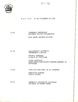 Programa martes 15 de diciembre de 1992