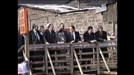 Presidente Aylwin visita trabajos en el Zanjón de la Aguada : video