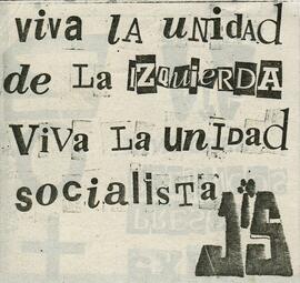 Viva la unidad de la Izquierda Viva la unidad socialista