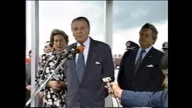 Recibimiento oficial al  Presidente Aylwin en Uruguay: video