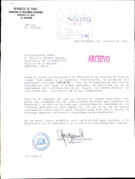 [Carta de Embajador de Chile en El Salvador]