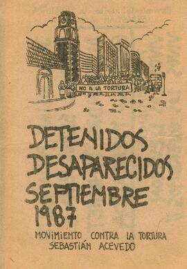 Detenidos desaparecidos Septiembre 1987