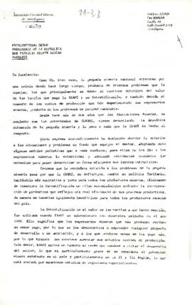 Carta de la Asociación Gremial Minera de Antofagasta