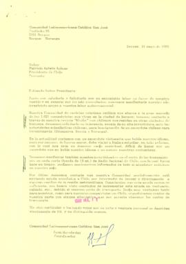 [Carta de Comunidad Latinoamericana San José de Noruega]