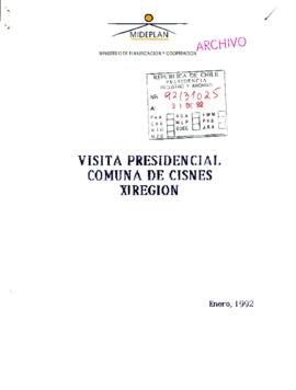 Visita presidencial comuna de Cisnes XI Región
